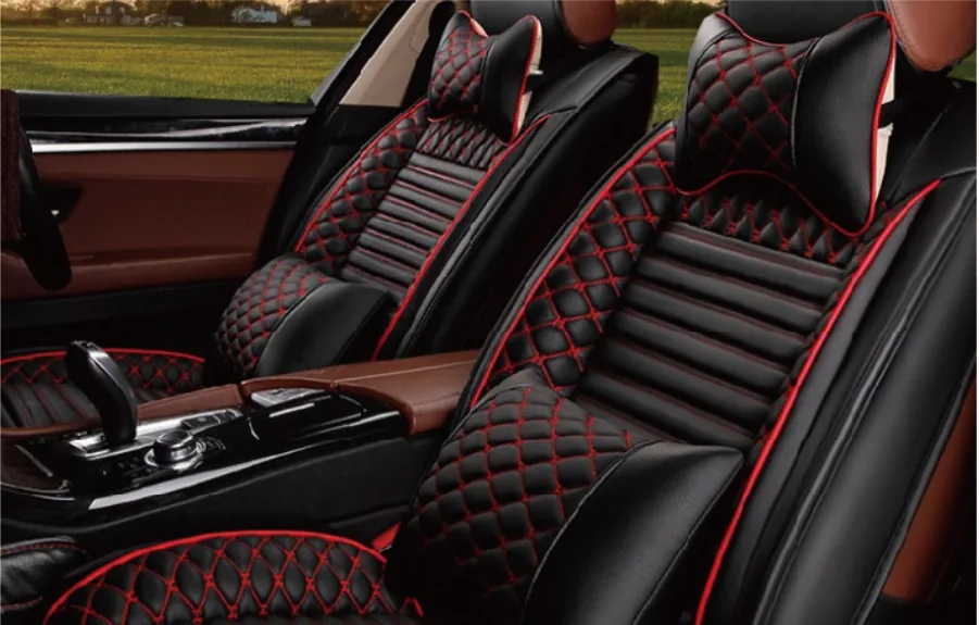 Quilted automotive seat covers, from the catalogue — Sinsim Quilting Embroidery Machine